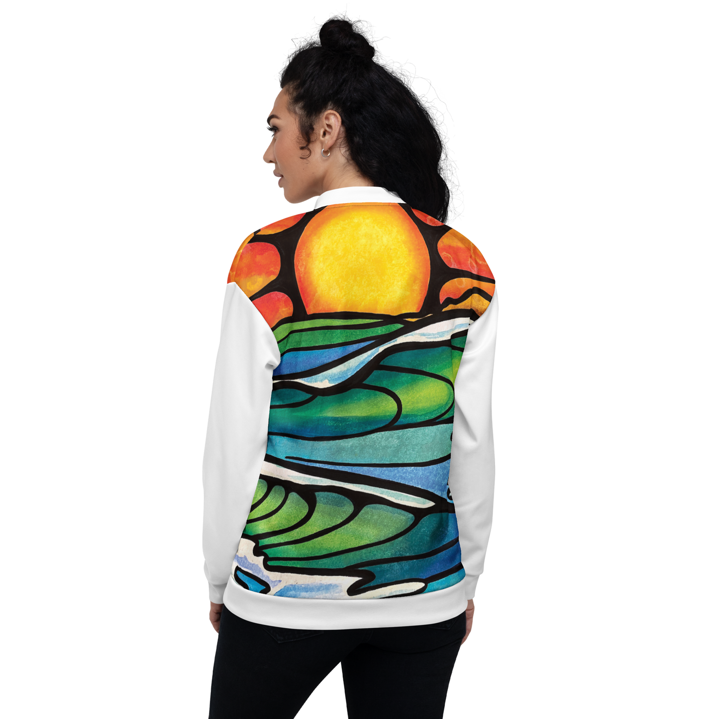 Whispering Sea  Unisex Bomber Jacket