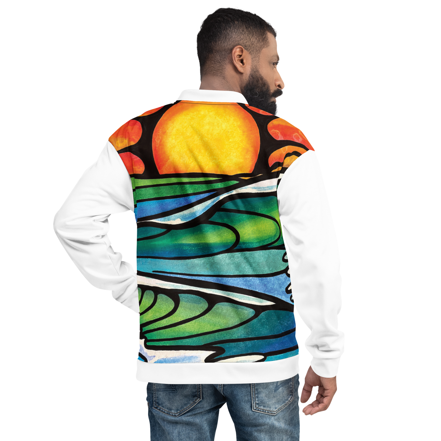 Whispering Sea  Unisex Bomber Jacket