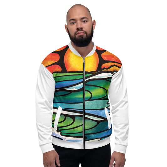 Whispering Sea  Unisex Bomber Jacket