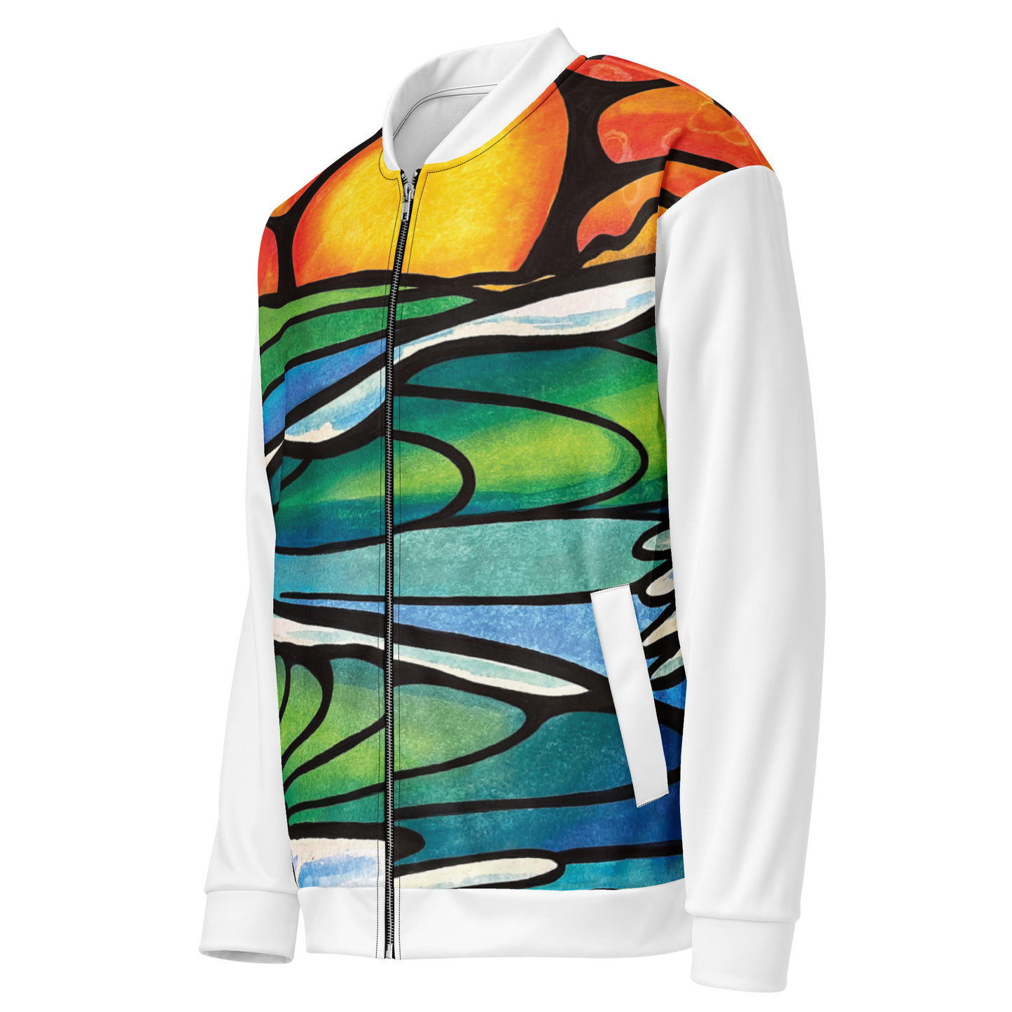 Whispering Sea  Unisex Bomber Jacket